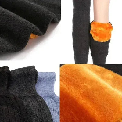 1 Pair Winter Thermal Knee Warmers – Soft Warm Knee Protector for Pain Relief & Cold Weather Support (Random Color) h1