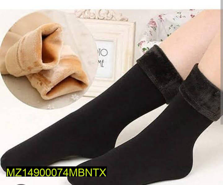 Women's Woolen Quarter Socks Pack of 2 | Soft Warm Winter Socks | Black & Skin Colors | Flexible Size