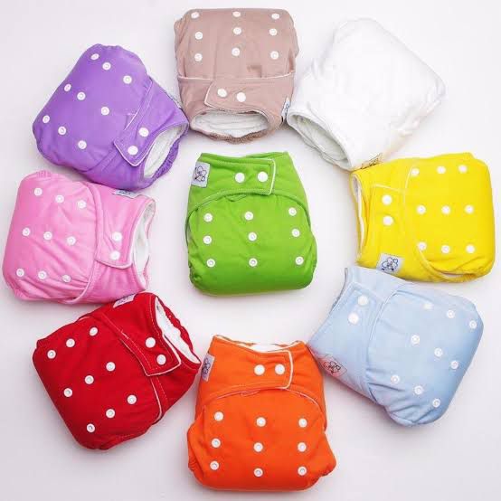 Baby Washable Reusable Diaper – Adjustable, Flexible & Eco-Friendly Training Pamper | Soft, Absorbent Cloth Diaper (Random Color) h1