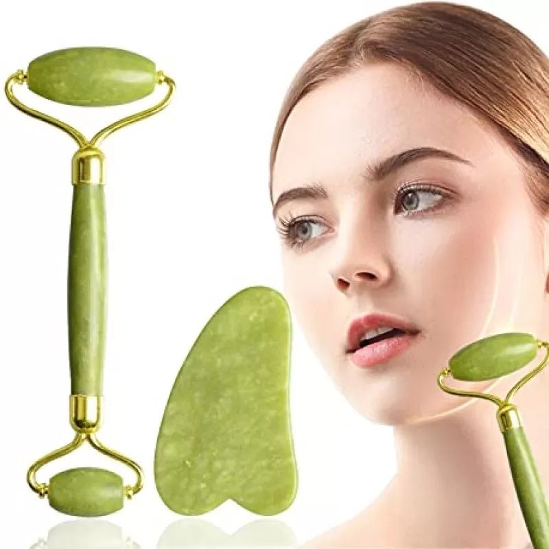 Anti-aging natural stone jade roller