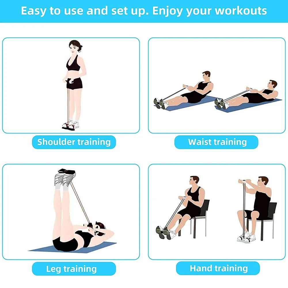 Pedal Resistance Band Latex Bodybuilding