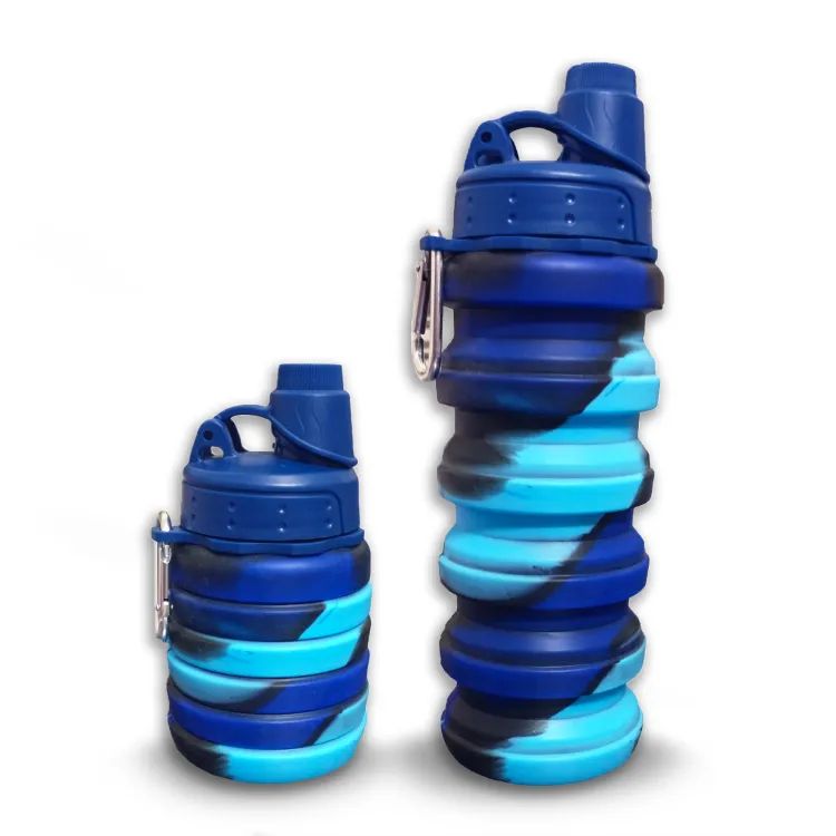 Silicone Folding Water Cup Outdoor Portable Water Bottle