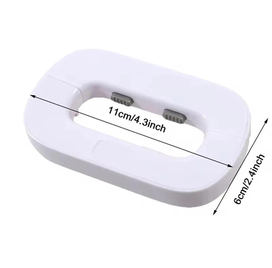 Child Safety Drawer Lock 2 Pack | Baby Proofing Cabinet Locks | White ABS Plastic Security Latches