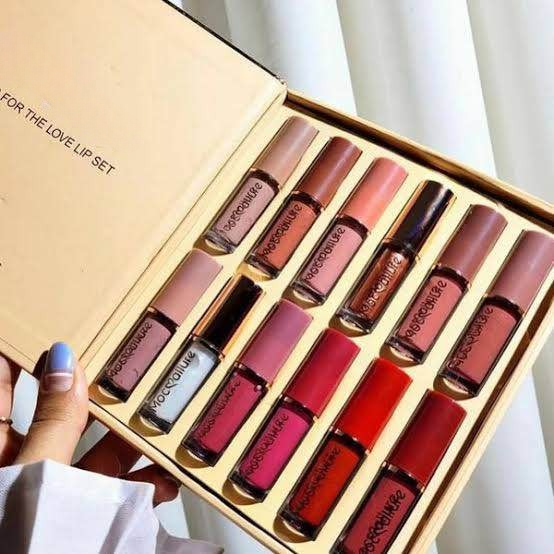 Crazy Girl “Thanks for the Love” Lip Gloss Set – 12 in 1 Multi-Shade Collection | Smooth & Non-Sticky Finish (3 ml Each) h1