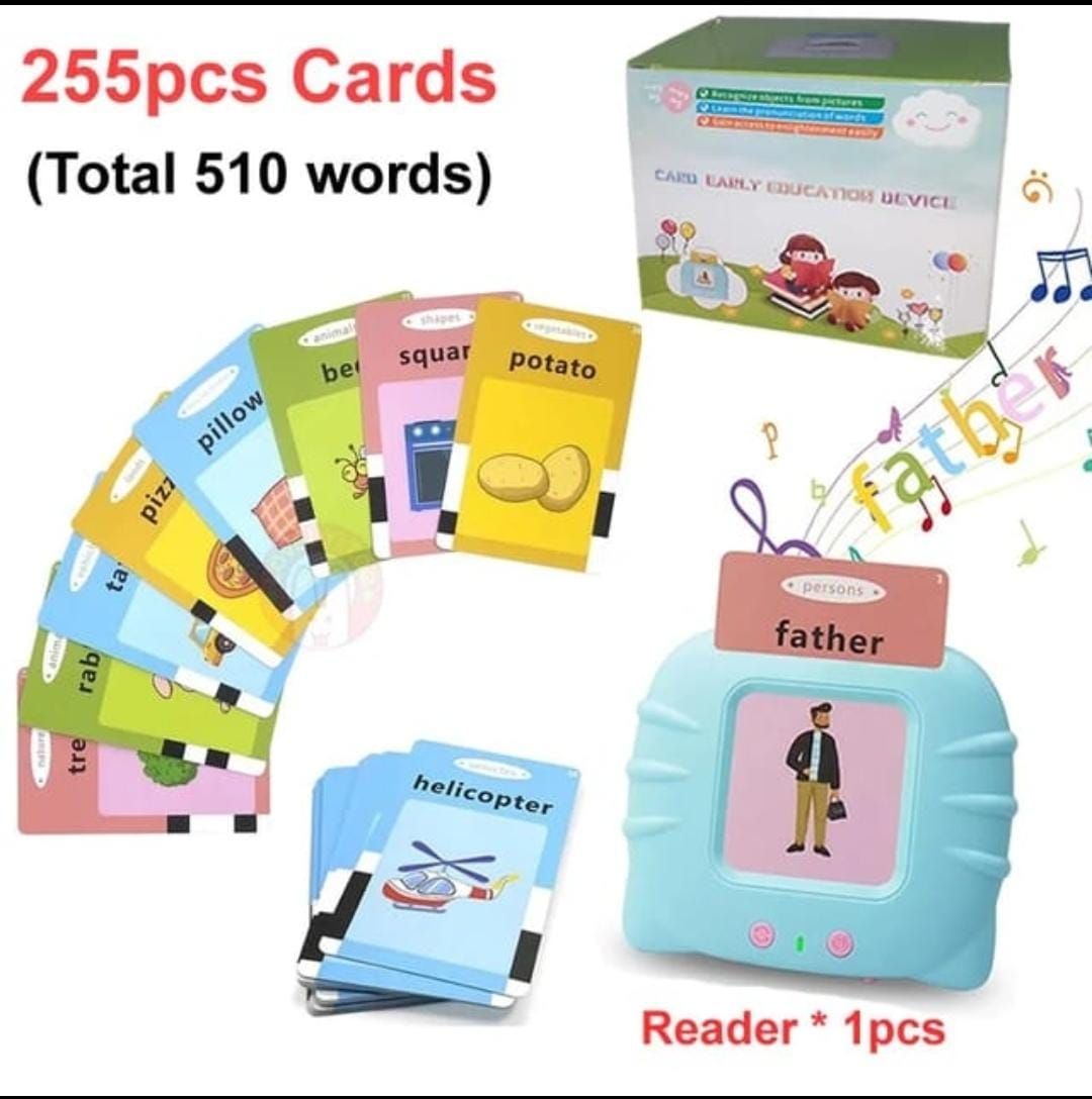 Talking Flash Cards Educational Toy for Kids | Early Learning Talking Flash Cards with Sound | Alphabet, Numbers, Animals & Objects Learning Machine a1