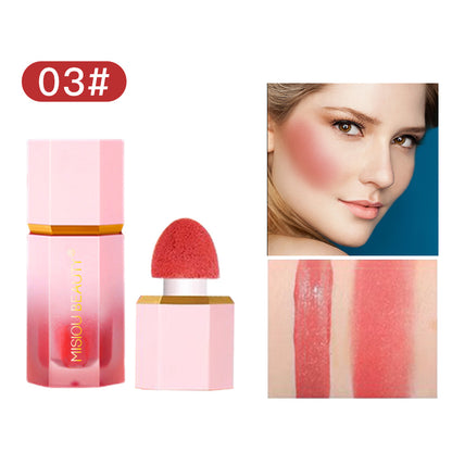 Liquid Blush Stick | Waterproof Long-Lasting Rosy Plumping | Natural Contouring Brightening Makeup