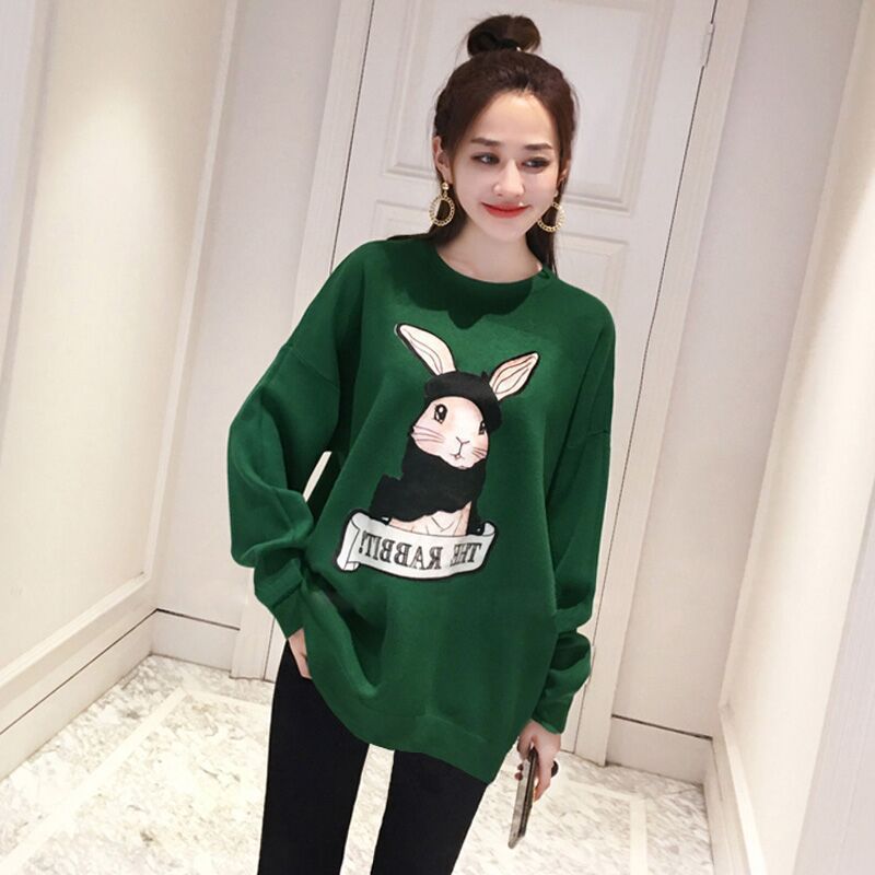 Women's Fleece Sweatshirt Dress | Long Sleeve Mid-Length Korean Style | Loose Winter Dress for Students