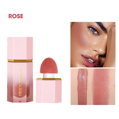 Liquid Blush Stick | Waterproof Long-Lasting Rosy Plumping | Natural Contouring Brightening Makeup