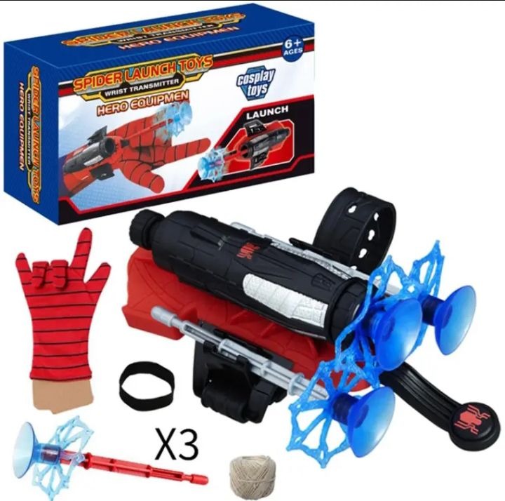 Spider-Man Shooter Gloves Toy for Kids – Web Launcher Set with Soft Bullets & Launcher | Fun Role-Play Superhero Toy for Boys & Girls h1