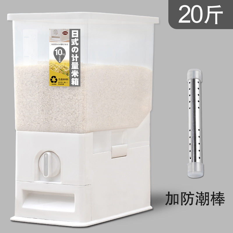 Japanese Rice Storage Container 10-30kg | Airtight Moisture-Proof Rice Jar | Large Capacity Grain Storage Box