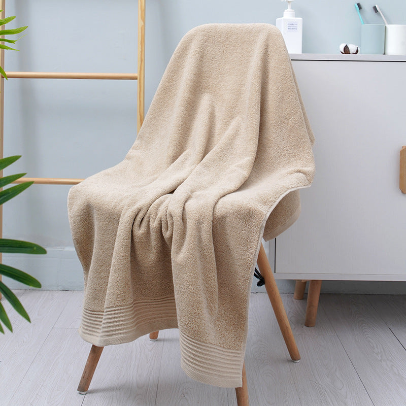 Pure Cotton Bath Towel 70x140cm | Extra Large Thickened Super Soft | Highly Absorbent Adult Towel