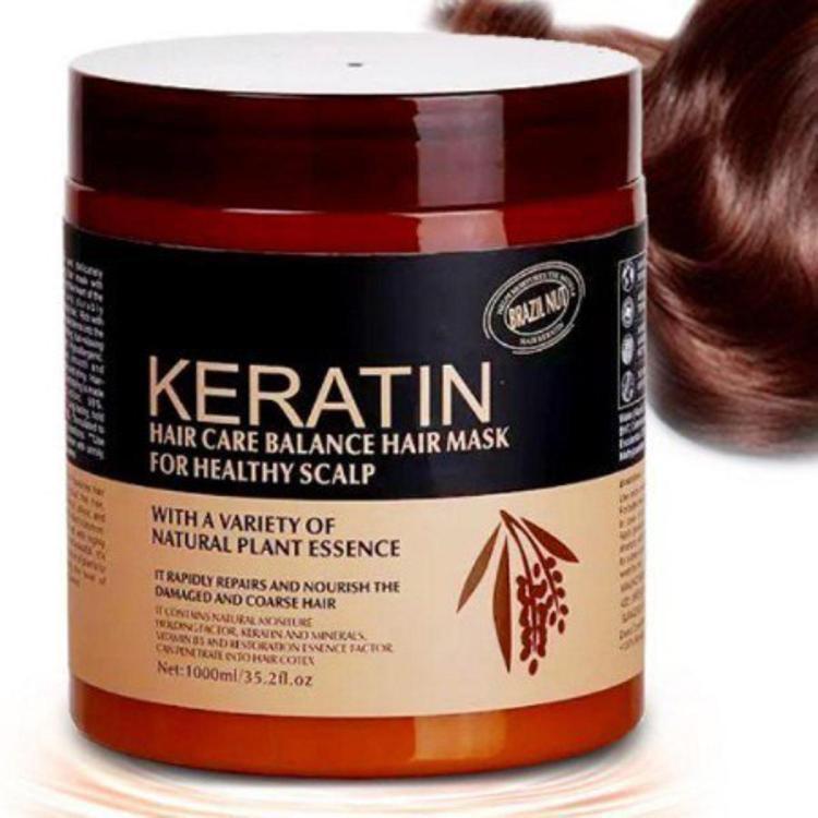 Nourishing Hair Mask 2-Pcs Set | Keratin & Collagen Treatment 500ml | For All Hair Types | Repair & Shine