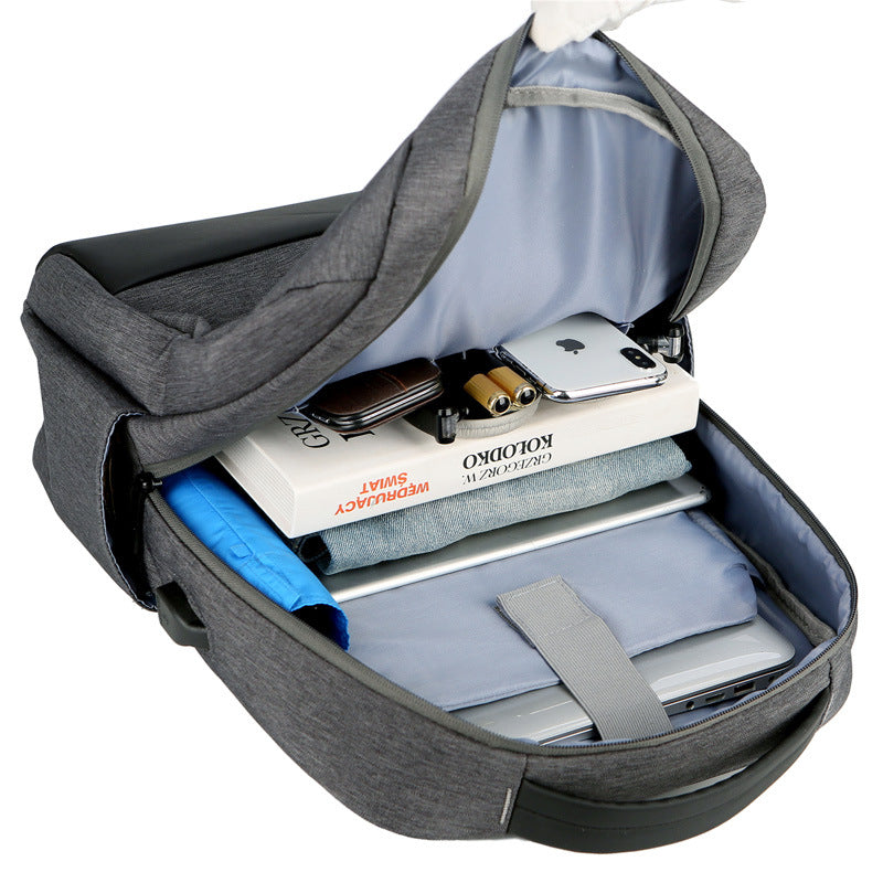 Men's Business Laptop Backpack | Professional Commuter Bag with Logo Print | School & Office Use