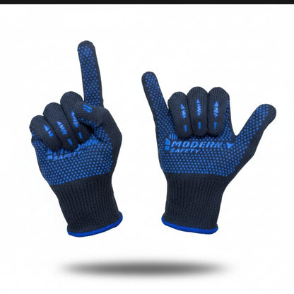 Premium Knitted Beanie Cap, Neck Gaiter & Touchscreen Gloves Combo – Complete Winter Essentials for Warmth & Cold Weather Protection (Blue)  h1