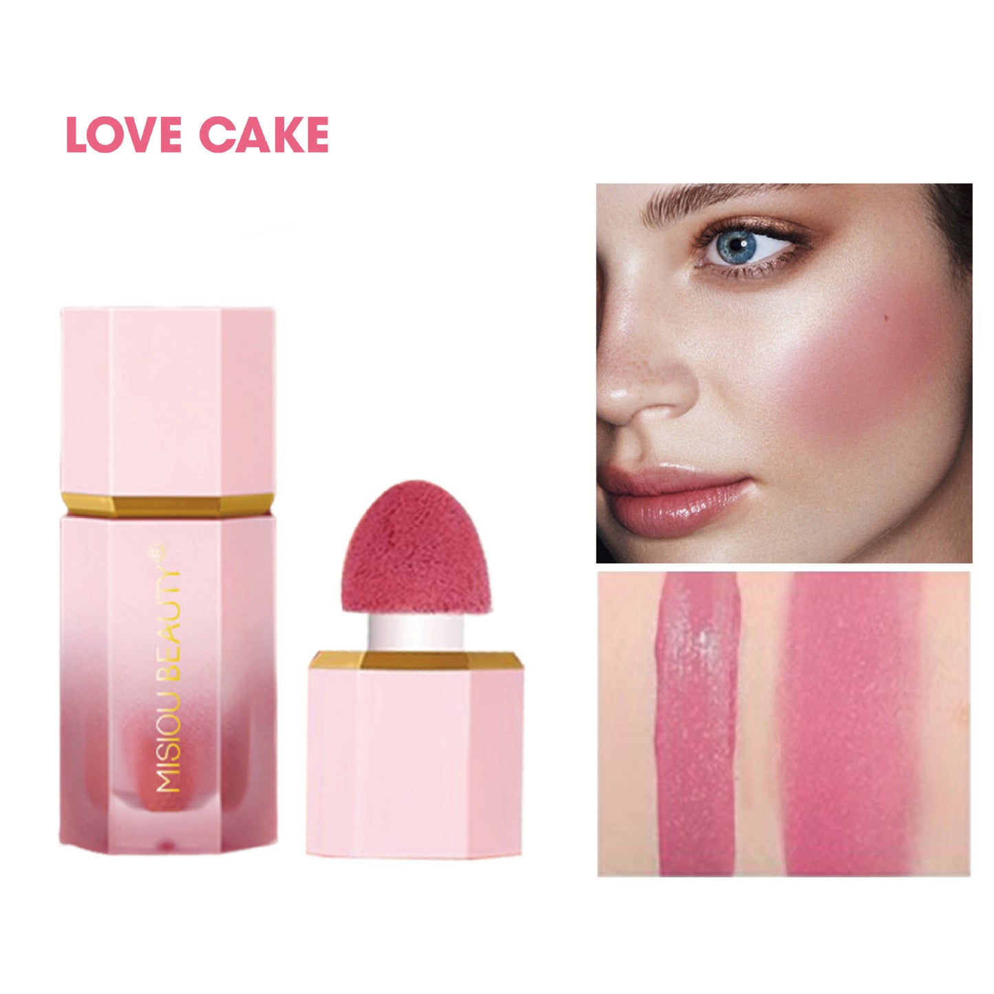 Liquid Blush Stick | Waterproof Long-Lasting Rosy Plumping | Natural Contouring Brightening Makeup