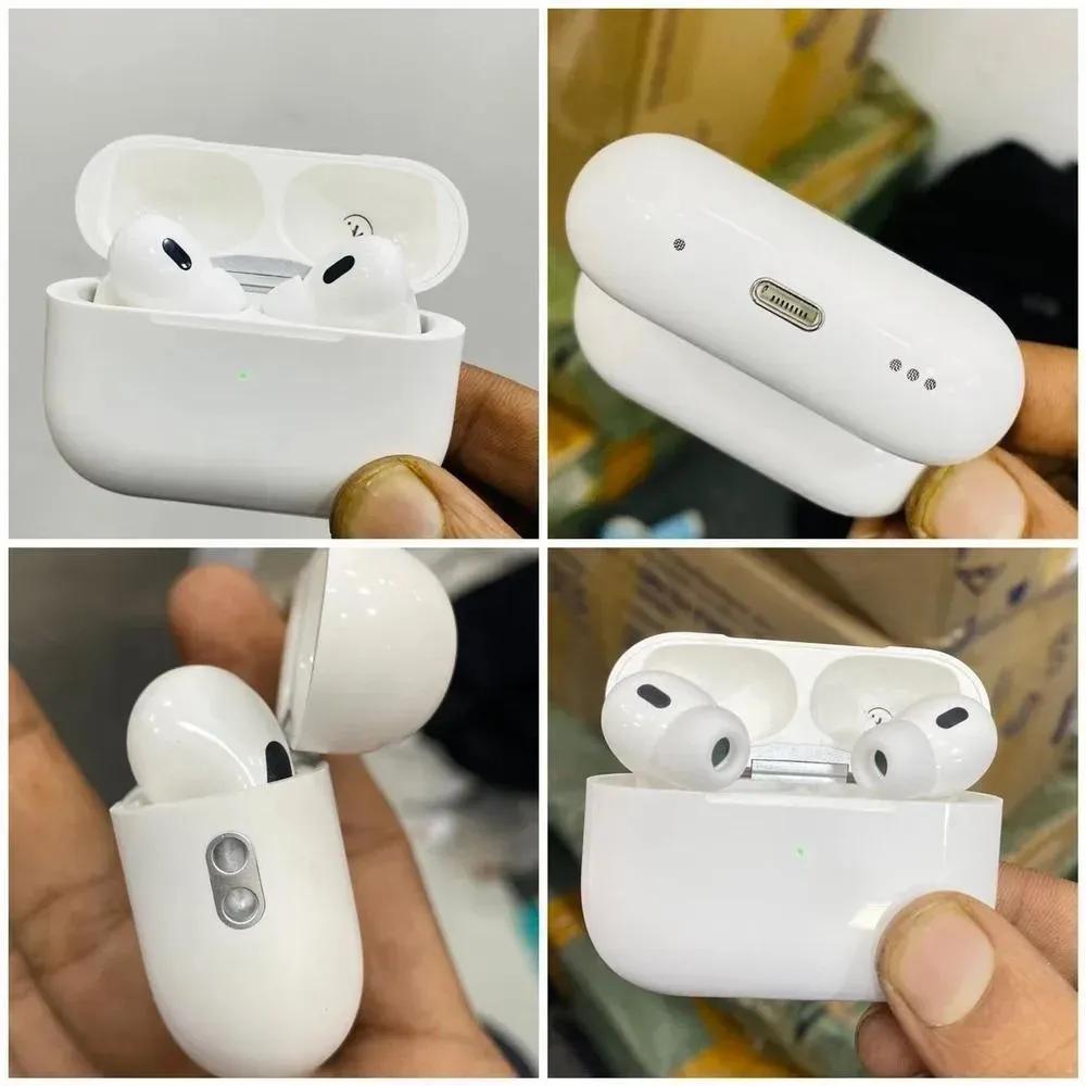 AirPods Pro 2nd Generation White | Bluetooth 5.3 Wireless Earbuds | Noise Cancelling With Buzzer | 500mAh Battery