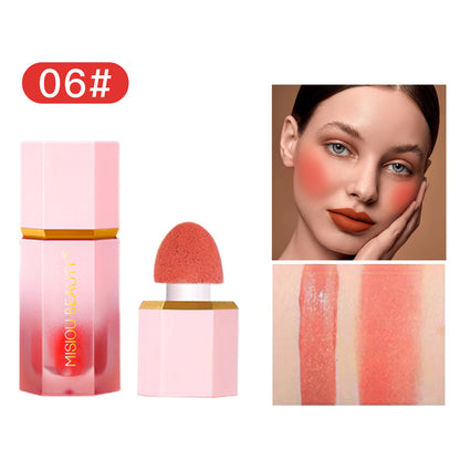 Liquid Blush Stick | Waterproof Long-Lasting Rosy Plumping | Natural Contouring Brightening Makeup