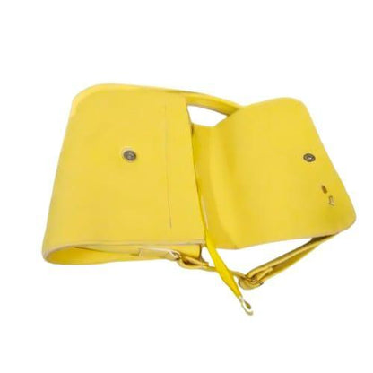 Women's PU Leather Shoulder Bag | Plain Design 8.5x8.5" | Adjustable Strap Zip Closure | 2 Pockets