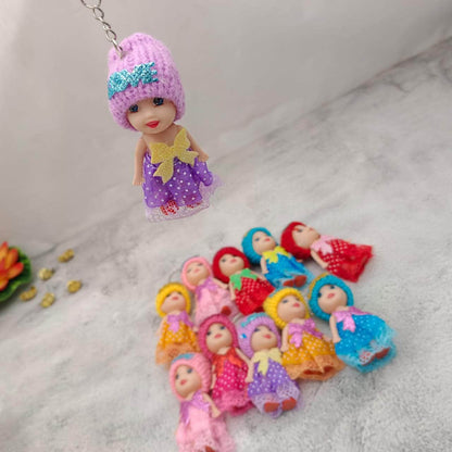 Small Size Doll Key chain For Girls Key Ring Key Holder Key Chain (Random color) H1