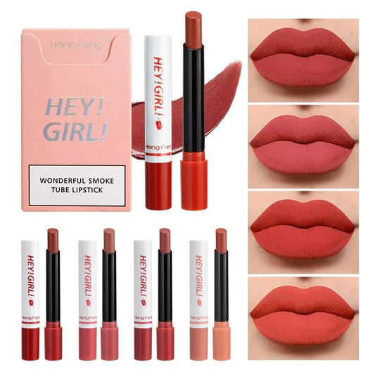 4-in-1 Trending Lipstick Set – Cigarette-shaped Matte Lipsticks,