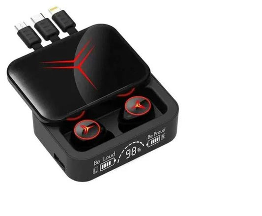 Wireless Earbuds With 3 Cables LED