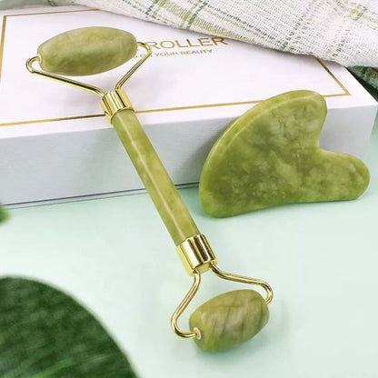 Anti-aging natural stone jade roller