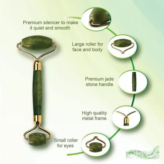 Anti-aging natural stone jade roller
