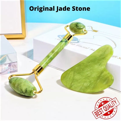 Anti-aging natural stone jade roller