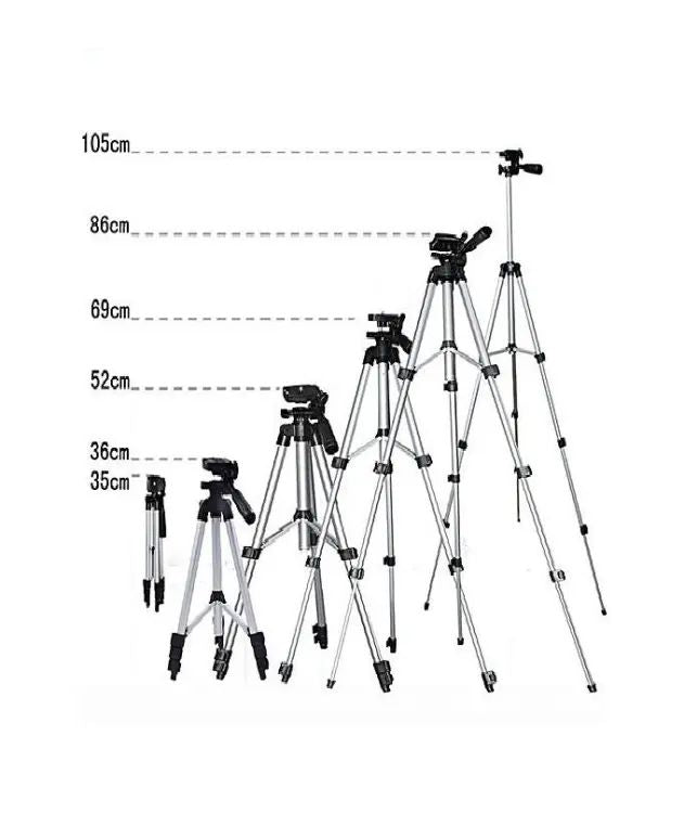 Professional Tripod Stand Maximum 42 inch Height For Camera Dslr