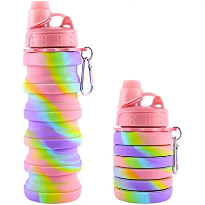 Silicone Folding Water Cup Outdoor Portable Water Bottle