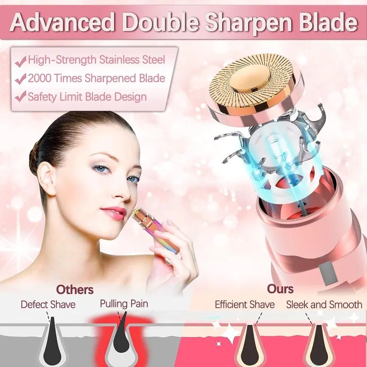 2in1 Electric Eyebrow Trimmer and Shaver Rechargeable