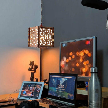 Wooden Ceiling Lamp | Modern Pendant Light | Natural Wood Hanging Light for Home Bedroom Living Room