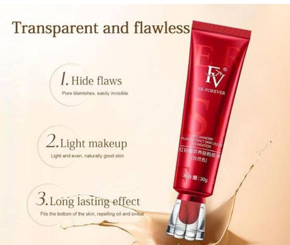Waterproof High Coverage FV Foundation | Creamy Texture | Long-Lasting & Smooth Finish | 30g | For All Skin Types