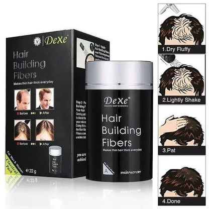 Hair Building Fibers 22g | Dexe Instant Thickener | Natural Keratin Fiber for Men & Women | Fuller Hair in 30 Seconds