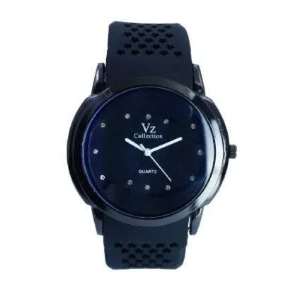 CK Quartz Big Dial Watch for Men – Premium Large Face Analog Wristwatch | Stylish, Durable & Elegant Daily Wear Timepiece (Black) h1