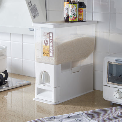 Japanese Rice Storage Container 10-30kg | Airtight Moisture-Proof Rice Jar | Large Capacity Grain Storage Box