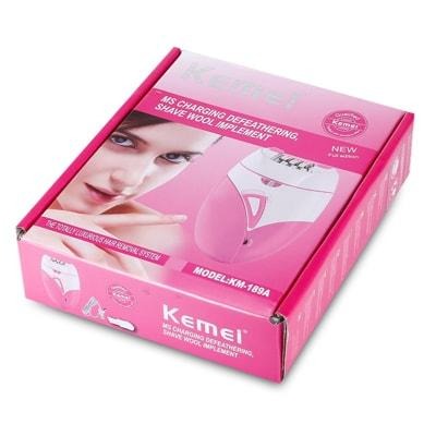Kemei KM-189A Rechargeable Epilator – Women’s Hair Removal Device with USB Charging h1