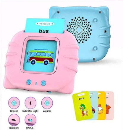 Talking Flash Cards Educational Toy for Kids | Early Learning Talking Flash Cards with Sound | Alphabet, Numbers, Animals & Objects Learning Machine a1