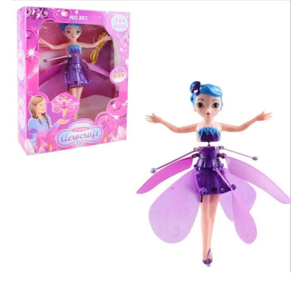 Flying Fairy Princess Doll for Girls | Rechargeable Hovering Magic Fairy Toy with Sensor Control | Safe & Fun Flying Doll Gift for Kids A1