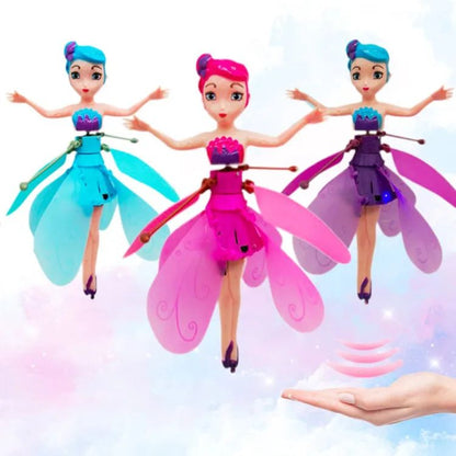 Flying Fairy Princess Doll for Girls | Rechargeable Hovering Magic Fairy Toy with Sensor Control | Safe & Fun Flying Doll Gift for Kids A1
