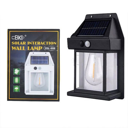 Solar Sensor Light | Outdoor Waterproof Tungsten Filament Lamp | Intelligent Motion Induction Wall Light for Home, Garden & SecurityvA1